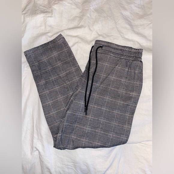 A New Day Plaid High-Rise Slim Straight Fit Ankle Pull-On Pants (size M) - Picture 2 of 2